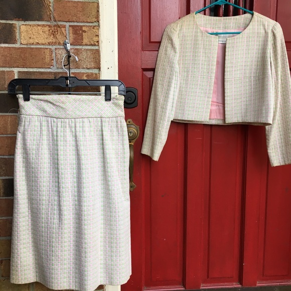 Vintage couture B.H. Wragge suit 12 - Picture 1 of 7